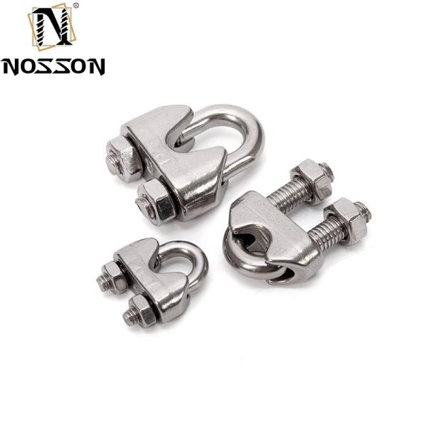 ZINC Finish 7.9mm Cast Stainless Steel U-Bolt Simplex Wire Rope Cable Clip for Industrial and Food Beverage Industry