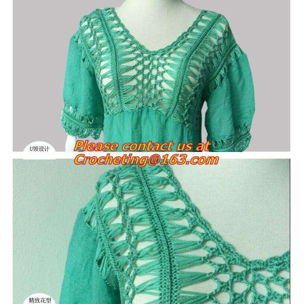 Blouse Shirts Women Emboridery Long Sleeve Crochet Tops Lace Blusas De Renda Camisa Femini