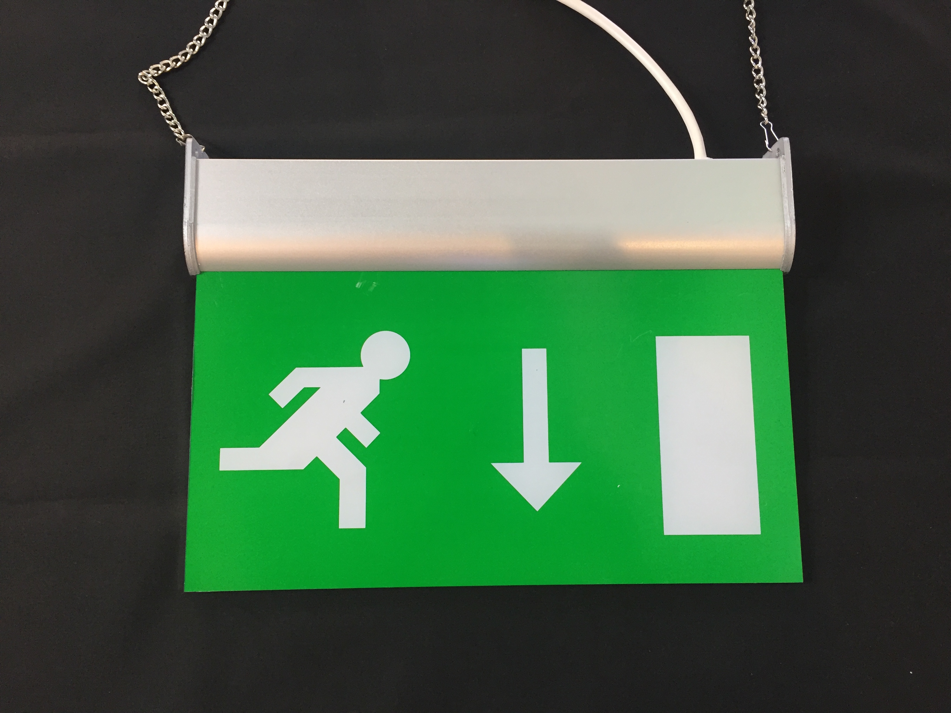 3 Hours Operation Rechargeable LED Double Sided Emergency Exit Sign DSL010AM