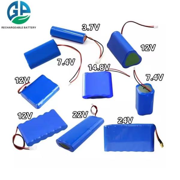 ICR 18650 Настройка аккумуляторной батареи 18650 3.7V 7.4V 12V 24V 4Ah 6Ah 8Ah 10Ah 20Ah Литий-ионная батарея