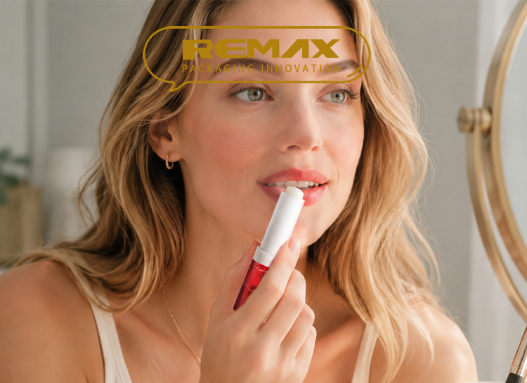 Custom Logo 6g Paper Lipstick Tube Eco-Friendly Empty Container Recyclable Cosmetic Packaging for Lip Balm