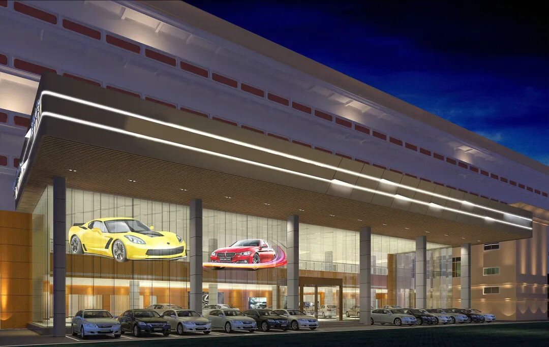 Outdoor P3.91 Lightweight LED Transparent Screen Display For Shopping Mall Windows