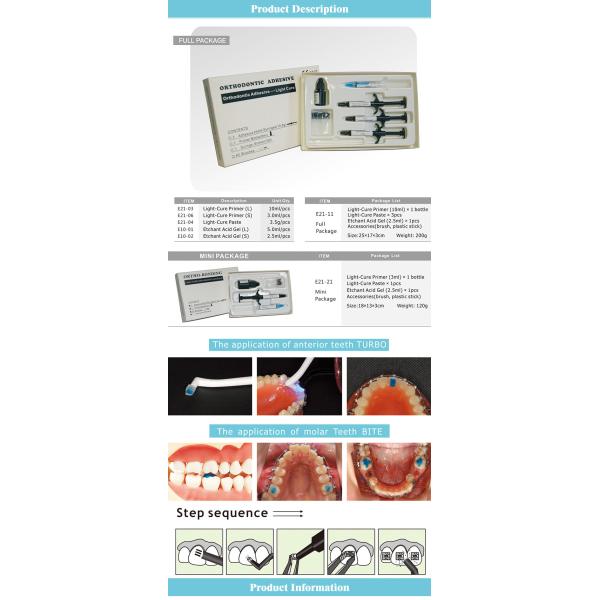 Standard Size Ploymer Light Curing Dental Composite Resin For Teeth Treatment