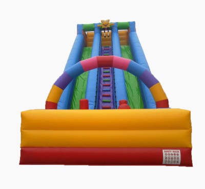 Factory Custom Outdoor rainbow Inflatable Amusement Park/inflatable Water Slide/slip n Slide for Party Rentals