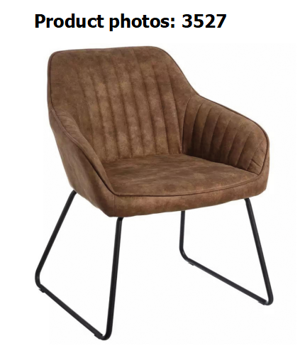 Metal Painted Frame 60CM Scratch Resistant Dining Arm Chair