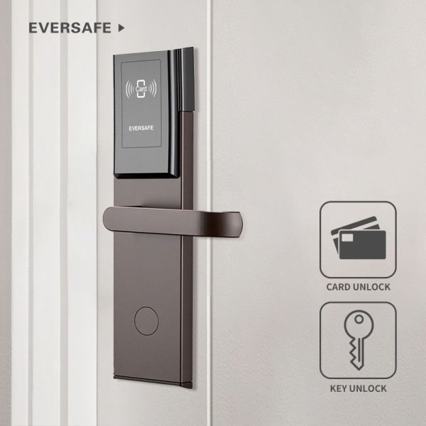 Bluetooth Electric Apartment Smart Card Door Lock For Hotels Nursery