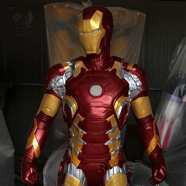 Marvel Avengers Iron Man Sculpture Resin Life Size Mark 43 Statue Home Decoration