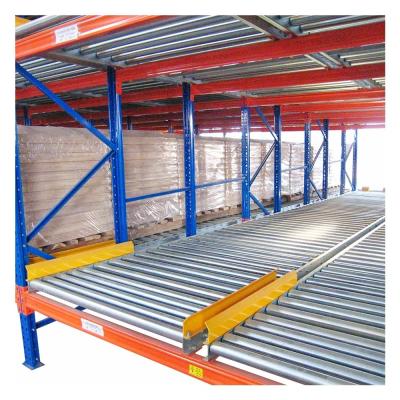Eficientemente concebido porta-bandeiras de rolamento de fluxo de paletes para capacidade de peso de 300-1500 kg