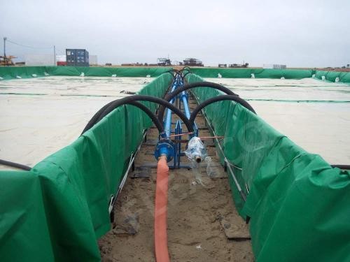 FR B1 Test Fire Retardant Tarps Lowes , Green PVC Coated Tarpaulin For Nuclear Power Station