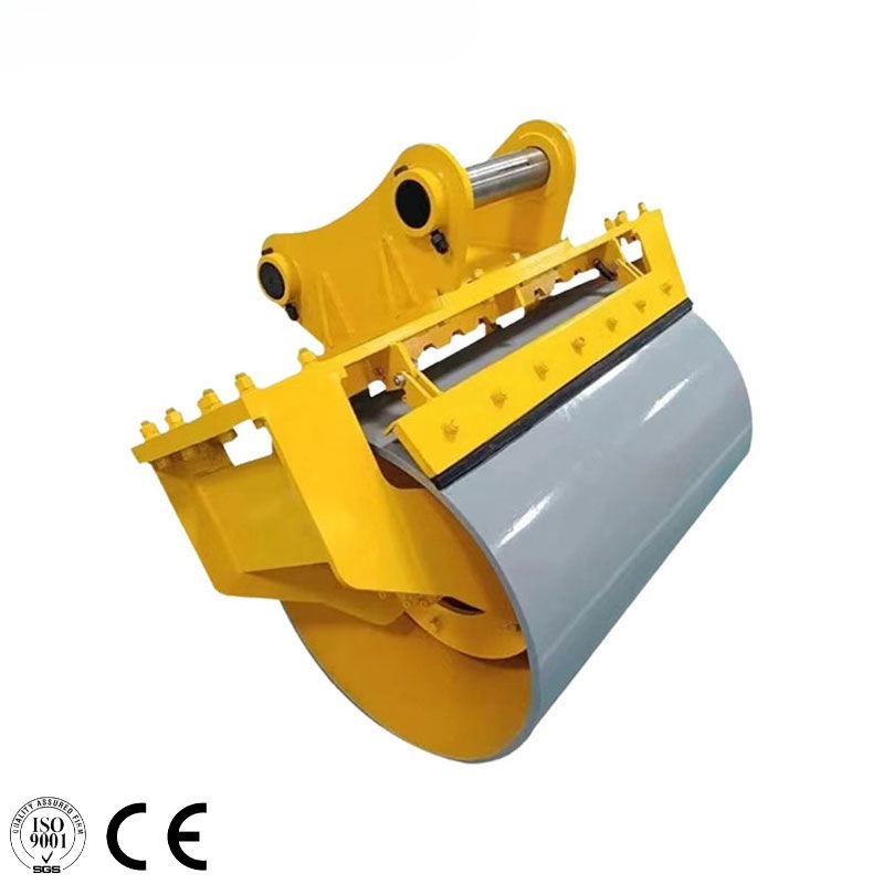 Construction Machinery Slope tamper smooth Drum Compaction Wheel Slope Compactor Vibratory Rollers For Excavator