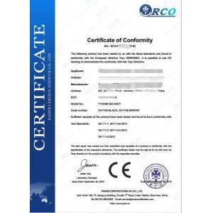 Guangzhou tiantong trade co.,ltd Certifications