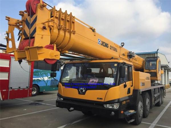 5 equipamento de construção resistente telescópico do guindaste XCMG QY50KA do crescimento da seção