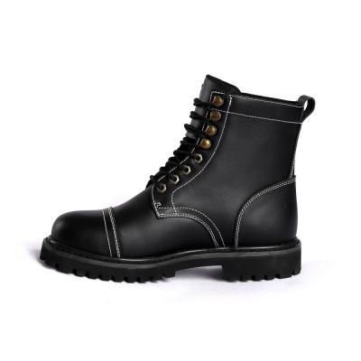 Sous en caoutchouc dentelle jusqu'à Goodyear chaussures absorbant les chocs caractéristiques douces chaussures de sécurité en cuir de vache