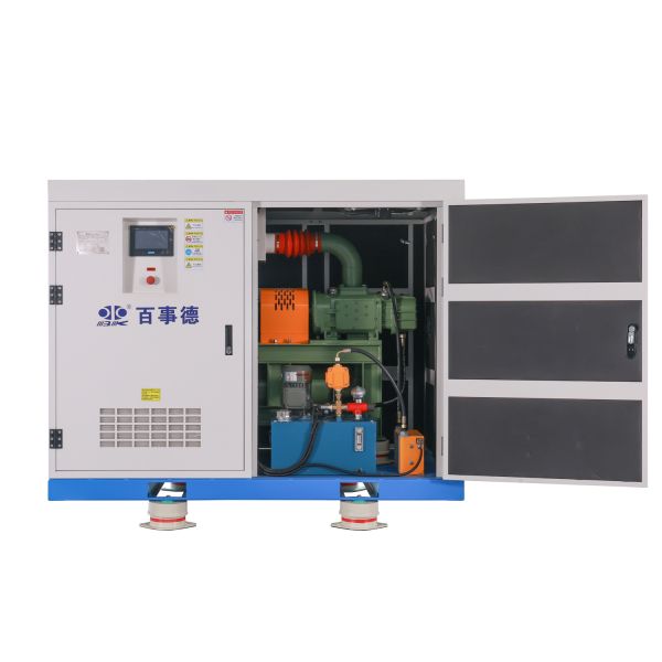 BLG170RA-III/BLG170RB-III,Port Dia.DN150,Pressure 160-200KPa,Speed 3000-5000rpm PLC Control Permanent Magnet Motor Screw Blower