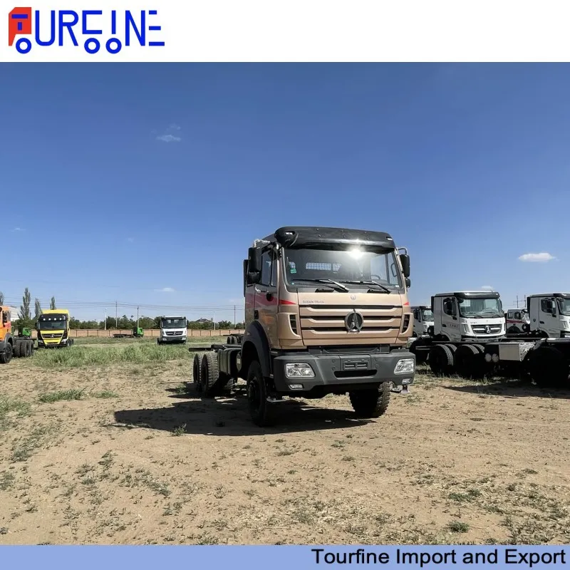 Beiben Ng80B 6X4 10 Wheel Heavy Duty Tractor Head Truck LHD For Container Transporting