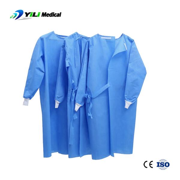 Nonwoven Protective Isolation Gown Anti Static Nontoxic For Surgical