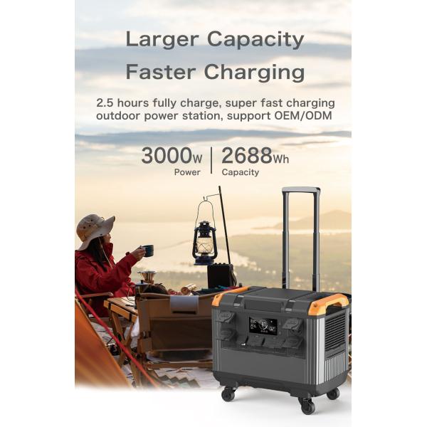 Электростанция с аккумулятором LiFePO4 для кемпинга на открытом воздухе 150 Вт 300 Вт 500 Вт 1000 Вт 2400 Вт 3000 Вт