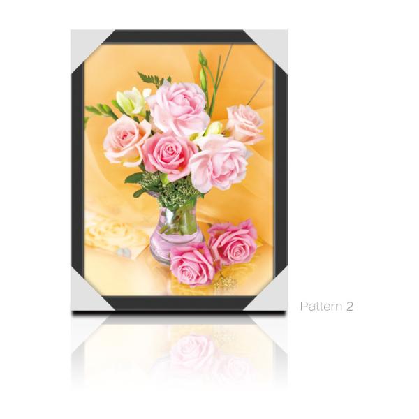 Decoration Flower Pictures Custom Lenticular Printing PET Printing