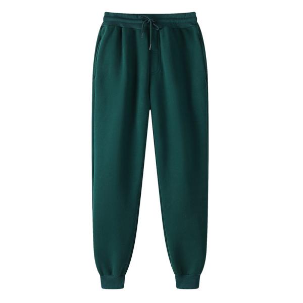 Winter Season Custom 220g Solid Color with Fur Sweatpants Unisex Leisure Sports