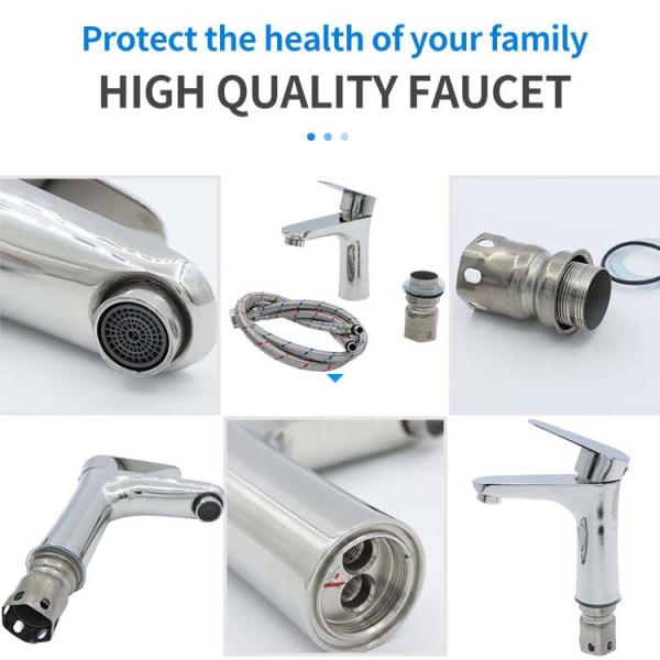 Convenient installation Single Handle Bathroom Faucet Deck Mounted