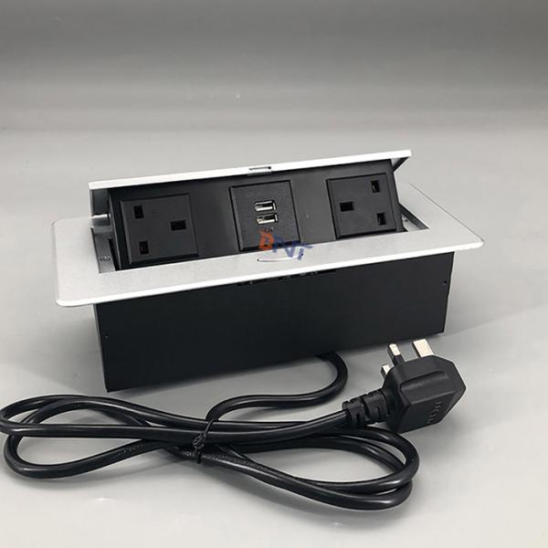 Table Mounted Dual Usb Charger Media Hidden Pop Up Socket
