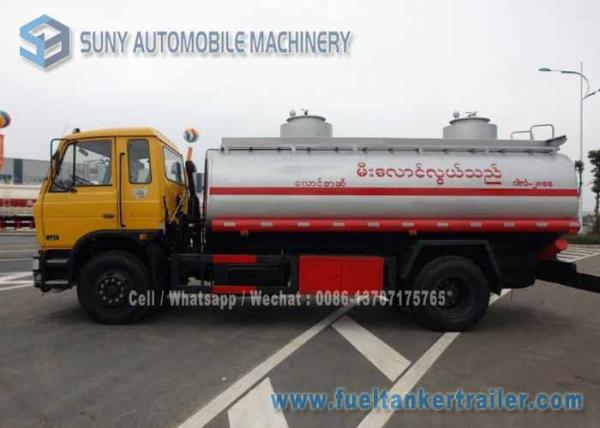 15000 L 4X2 Refuel Tanker Truck Oil Tank Trailer Mild Steel 190 hp Diesel