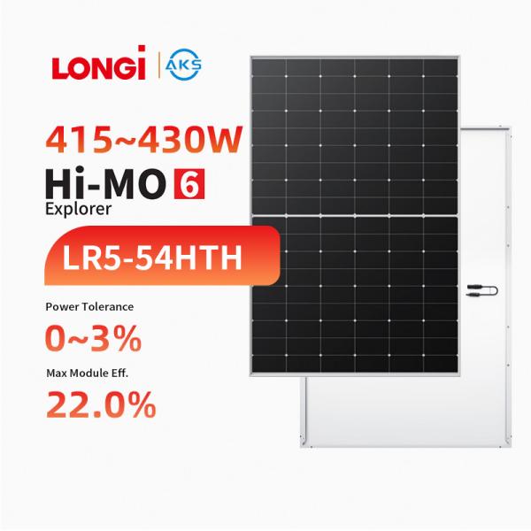 Панели солнечных батарей кремния HiMo солнечных 425W 430W 108 панели солнечных батарей 415W 420W Longi Longi клеток панели Mono