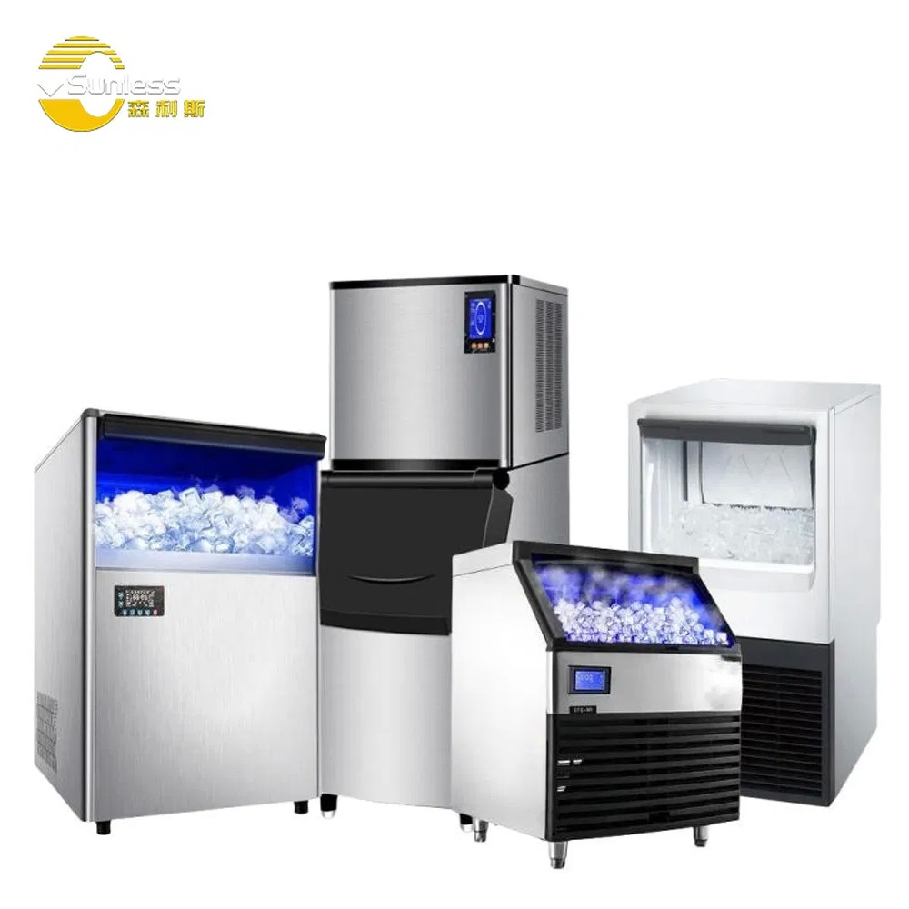 1000kg/24h Large Ice Maker Machine Commercial Square Ice Cube Maker Machine For Coffee Kitchen