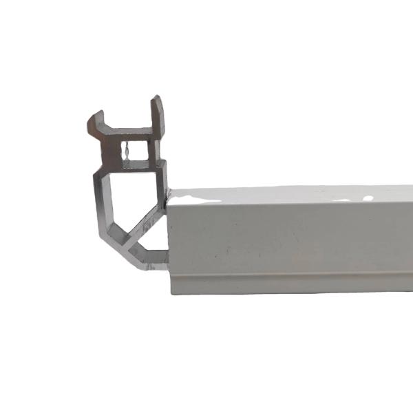 H10mm joint d'angle en aluminium pour porte d'entrée coulissante en verre trempé à double vitrage