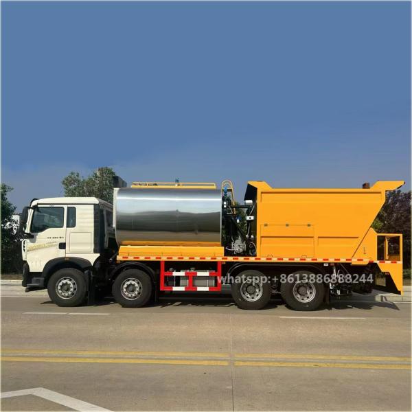SINOTRUCK HOWO 24000L 6*2 étalonneur d'asphalte camion synchrone d'étanchéité du gravier atelier de soudage mobile