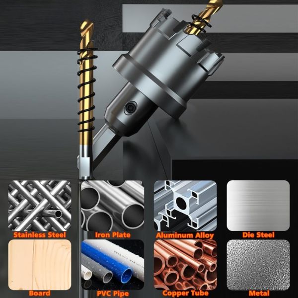 Professional 55mm Tungsten Carbide Tipped Hole Saw | Anti-Shatter Design for Thick Plates