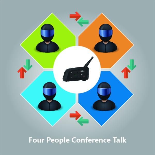 Внутренная связь Блуэтоотх шлема уменьшения шума ДСП, аксессуары шлема мотоцикла В4