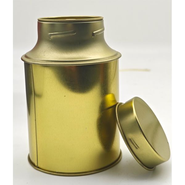 Luxury Metal Airtight Food Tin Box With Double Lid For Tea Coffee Candy