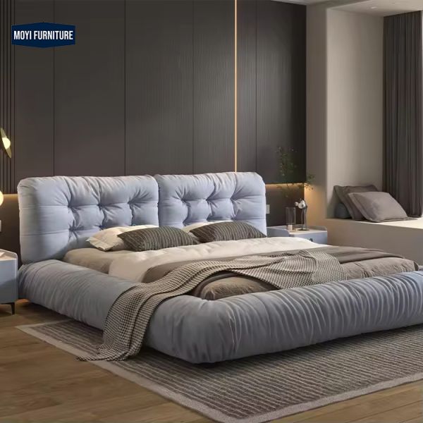 Soft Bed Storage Velvet Modern Super Upholstered Full Bedroom Furniture Set Luxury King Size Nordic Frame Double Tatami Velvet Bed