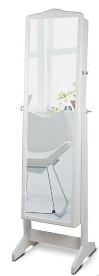 Jewelry storage cabinet with full length dressing mirror QH019081