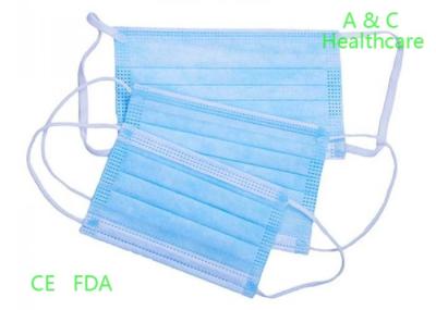 Ordinary 3 Ply Non Woven Surgical Face Mask Medical Use Disposable OEM