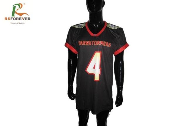 100 Percent Polyester Custom Team Sportswear Breathable Sports Shirts Never Fading