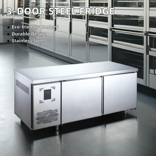 Platform Refrigerator  Commercial Kitchen Worktable Freezer Commercial Stainless Steel Restaurant Fridge Kitchen Refrigerator
