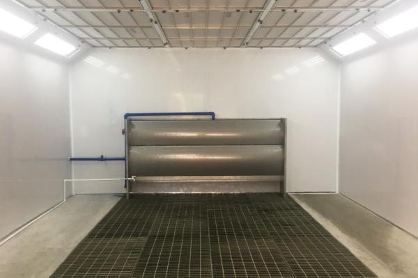 Water Curtain Paint Spray Booth , Water Wash Spray Booth For Sale