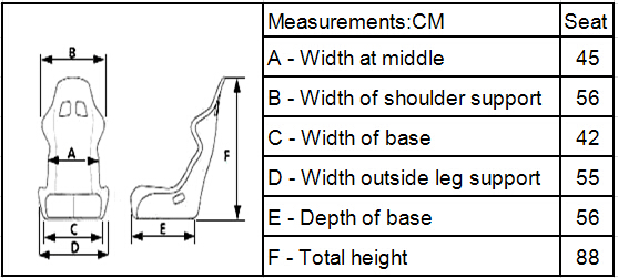 Light Weight Universal Custom Racing Seats With Streamline - Back