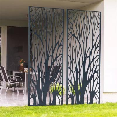 Freestanding 900*1800mm Metal Decorative Panels Corten Steel Privacy Screen