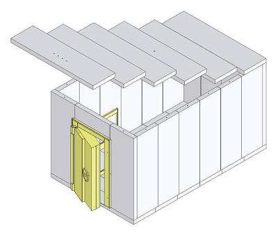 Salas seguras residenciais da altura 1800mm da largura 3500mm para o tesouro