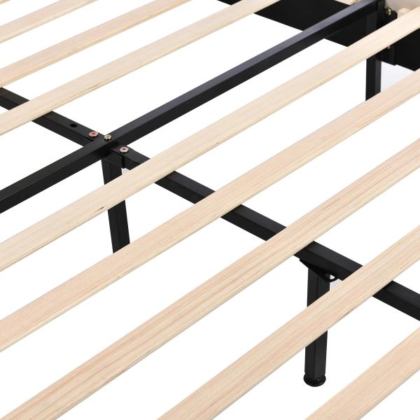 Nordic style solid dry strong wood frame upholstered bed big drawer storage function Queen bed king bed for Bedroom