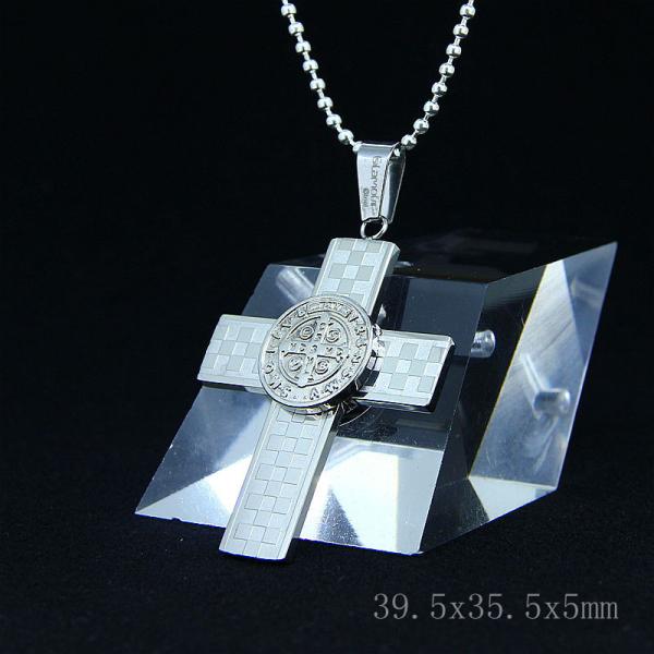 Fashion Top Trendy Stainless Steel Cross Necklace Pendant LPC31