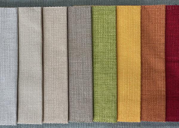 Colorful Linen Sofa Fabric , 280cm Polyester Blend Upholstery Fabric