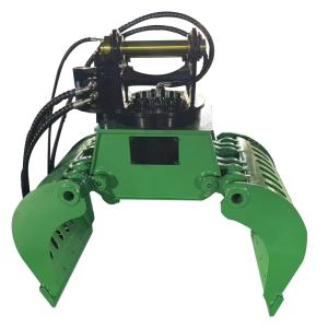 360 Rotating Excavator Hydraulic Shear Stone Steel Grapple