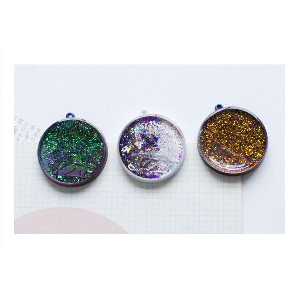 Custom Logo Hard Enamel Glitter Pearl Lapel Pin Metal Badge for Kpop Anime Fashion