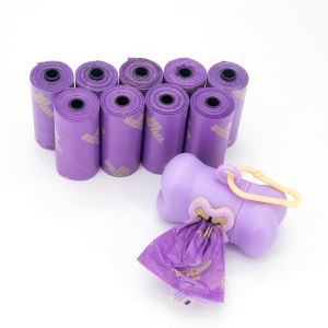 Leak Proof Compostable Dog Poop Bags Bulk With Handles For Pet Business