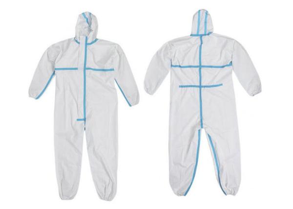 Full Body Disposable Protective Gowns White Color S - 6XL Isolation Clothing