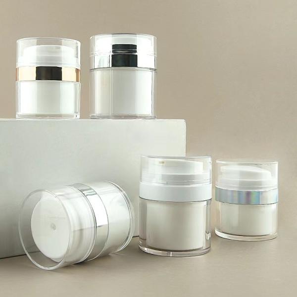 Press-type 15ml 30ml 50ml 100ml Empty Plastic Airless Bottles for Lotion and Cream Precise Liquid Dispensing